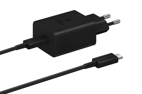 Samsung Charger 45W PD USB-C Power Adapter + Cable 1.8m Black