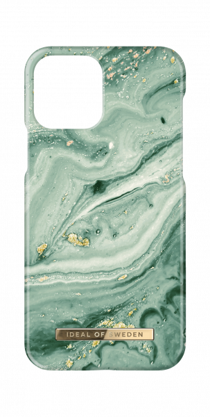 iDeal of Sweden iPhone 13 mini Fashion Case Mint Swirl Marble