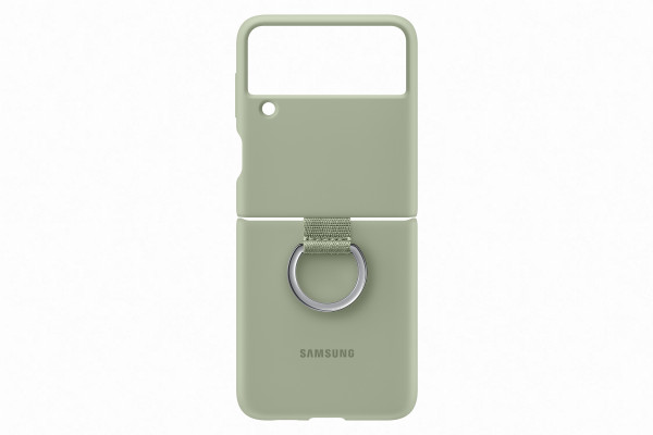 Samsung Galaxy Z Flip3 Silicone Cover with Ring Olive Green