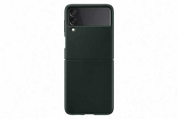 Samsung Galaxy Z Flip3 Leather Cover Green